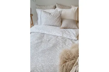 Dynetrekksett Enkeltseng 2-Dels Garden - Greige - Tekstiler & tepper - Sengetøy