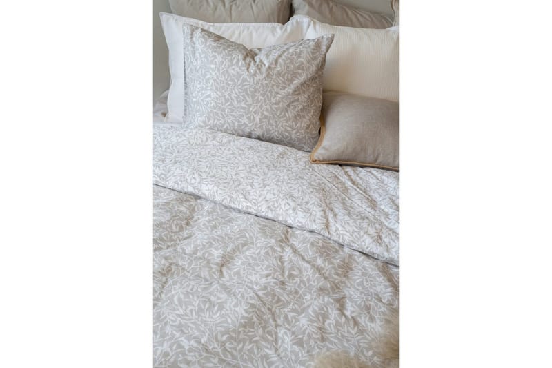 Dynetrekksett Enkeltseng 2-Dels Garden - Greige - Tekstiler & tepper - Sengetøy