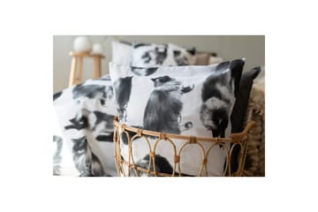 Dynetrekksett Enkeltseng 2-Dels Julis Grå - Borganäs of Sweden - Tekstiler & tepper - Sengetøy - Sengesett