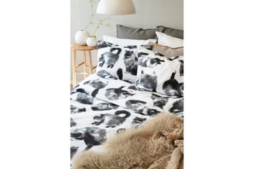 Dynetrekksett Enkeltseng 2-Dels Julis Grå - Borganäs - Tekstiler & tepper - Sengetøy - Sengesett