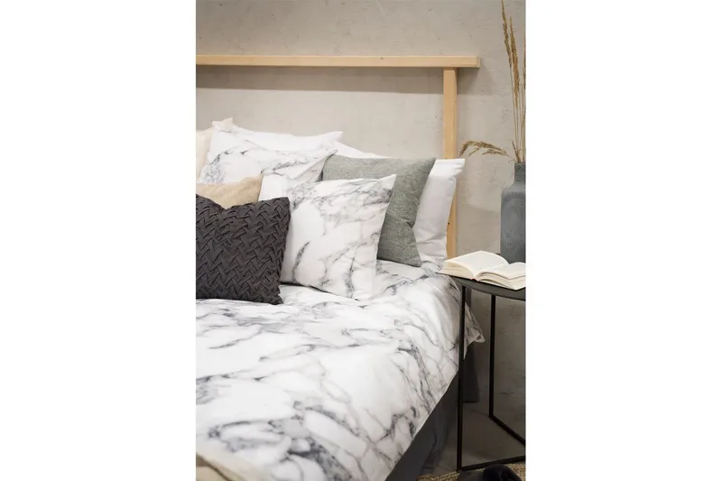 Dynetrekksett Enkeltseng 2-delt Marmor Hvit - Marmor - Tekstiler & tepper - Sengetøy - Sengesett