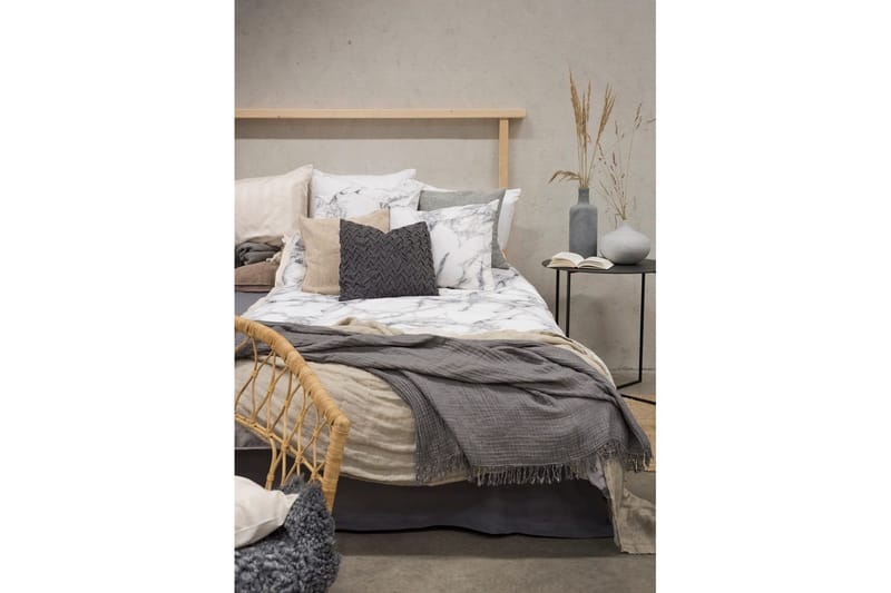 Dynetrekksett Enkeltseng 2-delt Marmor Hvit - Marmor - Tekstiler & tepper - Sengetøy