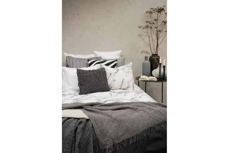 Dynetrekksett Enkeltseng 2-delt Marmor Hvit - Marmor - Tekstiler & tepper - Sengetøy - Sengesett