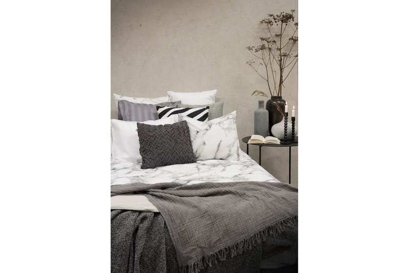 Dynetrekksett Enkeltseng 2-delt Marmor Hvit - Marmor - Tekstiler & tepper - Sengetøy