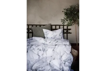 Dynetrekksett Enkeltseng 2-delt Marmor Hvit - Marmor - Tekstiler & tepper - Sengetøy - Sengesett