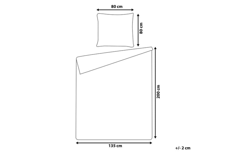 Dynetrekksett Harmonridge Bl å, 200x135 cm - Blå, 200x135 cm - Tekstiler & tepper - Sengetøy - Sengesett