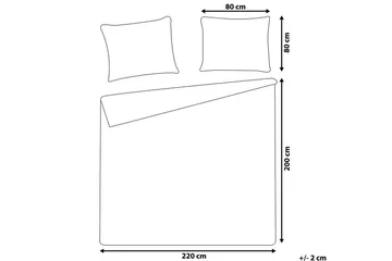 Dynetrekksett Harmonridge Blå, 220x200 cm - Blå, 220x200 cm - Tekstiler & tepper - Sengetøy - Sengesett