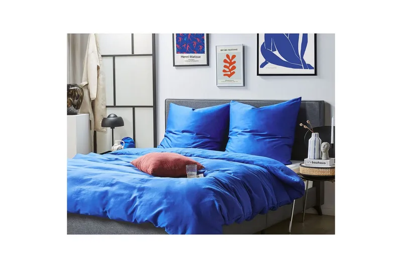 Dynetrekksett Harmonridge Blå, 240x220 cm - Blå, 240x220 cm - Tekstiler & tepper - Sengetøy - Sengesett