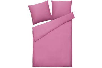 Dynetrekksett Harmonridge Rosa, 220x155 cm - Rosa, 220x155 cm - Tekstiler & tepper - Sengetøy - Sengesett