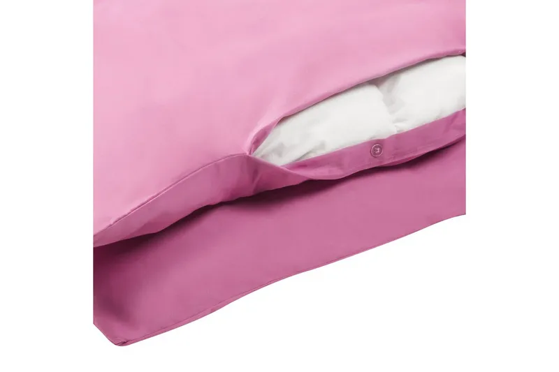 Dynetrekksett Harmonridge Rosa, 220x200 cm - Rosa, 220x200 cm - Tekstiler & tepper - Sengetøy - Sengesett