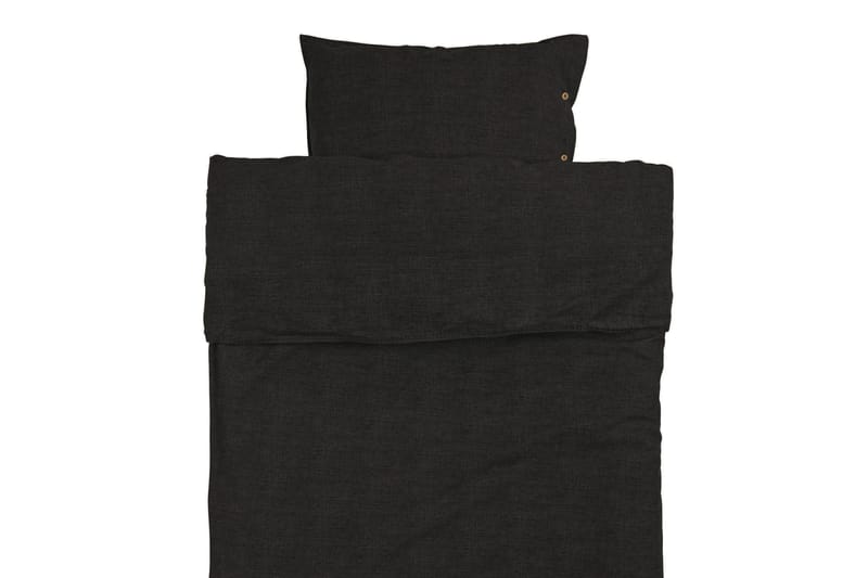Eden Sengetøysett 150x210, 50x60 cm - Svart - Tekstiler & tepper - Sengetøy - Sengesett
