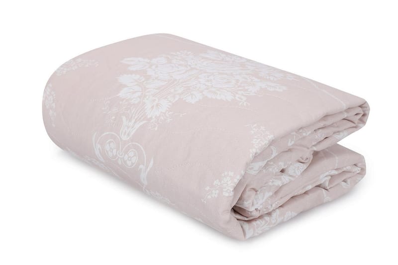 EnLora Home Sengeteppe Dobbelt 200x220+2 Putetrekk, Beige/Hvit