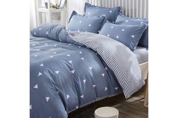 Eponj Home Sengesett - Blå - Tekstiler & tepper - Sengetøy - Sengesett