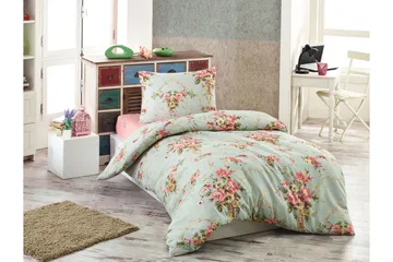 Eponj Home Sengetøy Enkelt 3-deler - Mint/Rosa/Gul/Grønn - Tekstiler & tepper - Sengetøy - Sengesett