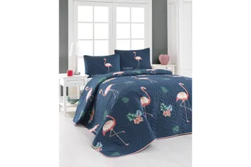 Eponj Home Sengeteppe - Blå - Tekstiler & tepper - Sengetøy