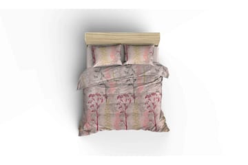 Eponj Home Sengeteppe Dobbelt 200x235 cm - Beige/Rød/Rosa/Grønn - Tekstiler & tepper - Sengetøy