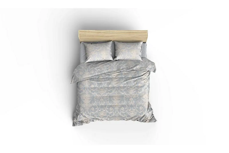 Eponj Home Sengeteppe Dobbelt 200x235+Laken+2 Putetrekk - Blå/Hvit - Tekstiler & tepper - Sengetøy - Sengesett