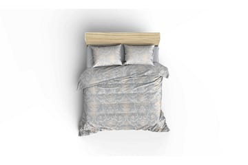 Eponj Home Sengeteppe Dobbelt 200x235+Laken+2 Putetrekk - Blå/Hvit - Tekstiler & tepper - Sengetøy - Sengesett