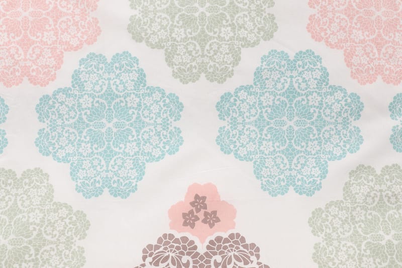 Eponj Home Sengeteppe Dobbelt 200x235+Laken+2 Putetrekk - Hvit/Turkis/Grønn/Beige - Tekstiler & tepper - Sengetøy