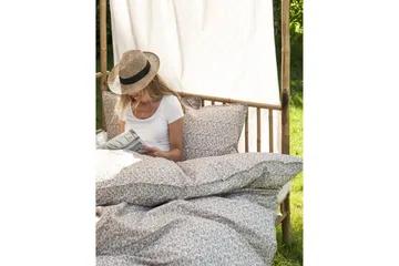 Faye Sengesett 220x230 cm Sateng Dusty Orange - Borås Cotton - Tekstiler & tepper - Sengetøy - Sengesett - Dynetrekksett dobbeltseng