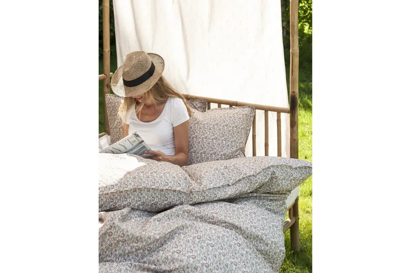 Faye Sengesett 220x230 cm Sateng Dusty Orange - Borås Cotton - Tekstiler & tepper - Sengetøy - Sengesett - Dynetrekksett dobbeltseng