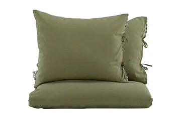 Jenna sengesett 2-delt 220x240/50x60 cm - Grønn - Tekstiler & tepper - Sengetøy