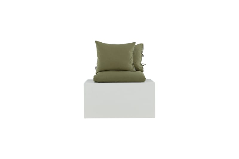 Jenna sengesett 2-delt 220x240/50x60 cm - Grønn - Tekstiler & tepper - Sengetøy
