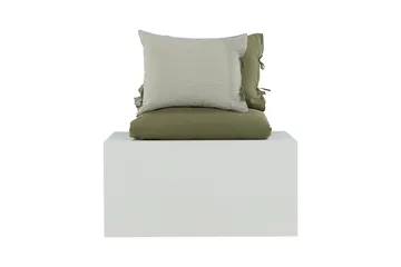 Jenna sengesett 2-delt 220x240/50x60 cm - Grønn - Tekstiler & tepper - Sengetøy