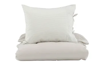 Jenna Sengetøysett 2-Deler 150x200/50x60 cm - Lysegrå - Tekstiler & tepper - Sengetøy