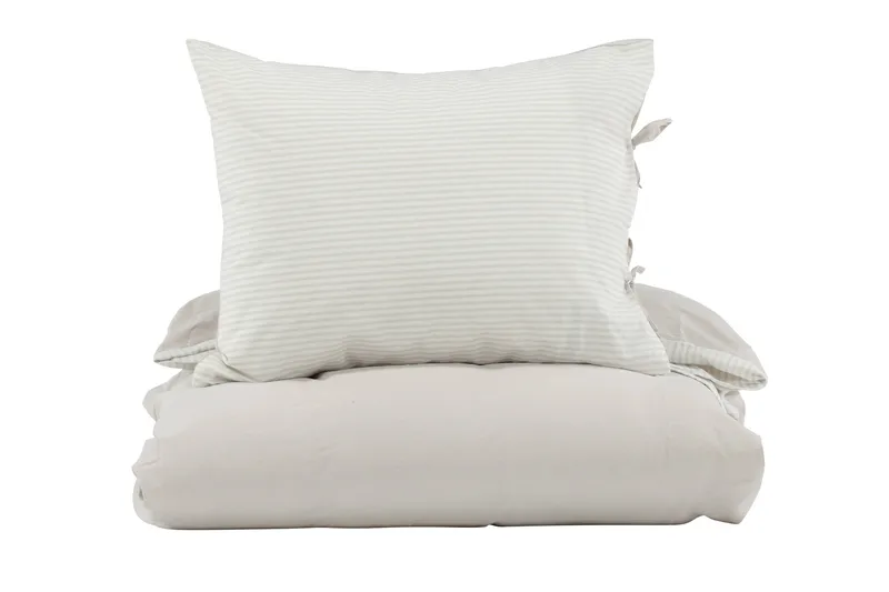 Jenna Sengetøysett 2-Deler 150x200/50x60 cm - Lysegrå - Tekstiler & tepper - Sengetøy