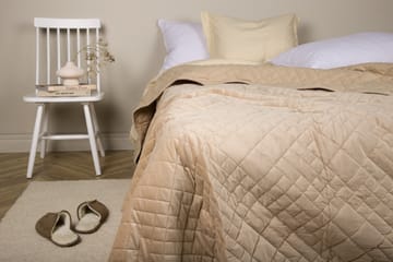 Jilly Sengeteppe 260x260 cm - Beige - Tekstiler & tepper - Sengetøy