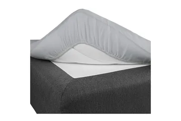 Laken med strikk Borganäs of Sweden - 60 x 120 cm, Lysegrå - Tekstiler & tepper - Sengetøy - Laken - Dra på laken