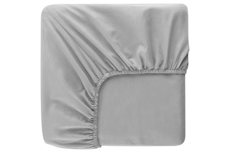 Laken med strikk Borganäs of Sweden, 60 x 120 cm, Lysegrå