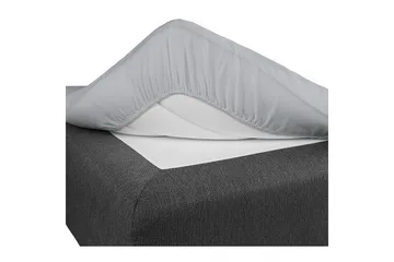 Laken med strikk Borganäs of Sweden - 60 x 120 cm, Lysegrå - Tekstiler & tepper - Sengetøy - Laken - Dra på laken