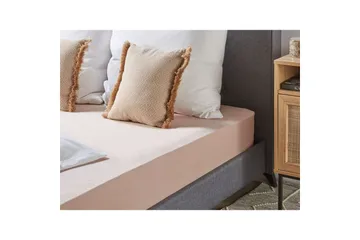 Laken med strikk Hofuf Beige, 200x200 cm - Beige, 200x200 cm - Tekstiler & tepper - Sengetøy - Laken - Dra på laken