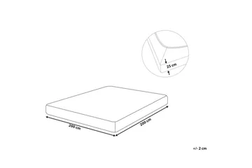 Laken med strikk Hofuf Beige, 200x200 cm - Beige, 200x200 cm - Tekstiler & tepper - Sengetøy - Laken - Dra på laken