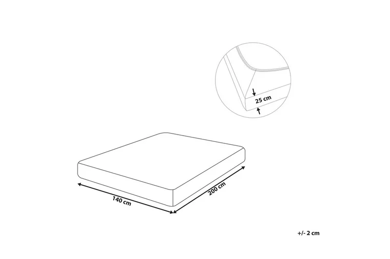 Laken med strikk Hofuf Blå, 140x200 cm - Blå, 140x200 cm - Tekstiler & tepper - Sengetøy - Laken - Dra på laken