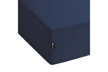 Laken med strikk Hofuf Blå, 160x200 cm - Blå, 160x200 cm - Tekstiler & tepper - Sengetøy - Laken - Dra på laken