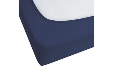 Laken med strikk Hofuf Blå, 180x200 cm - Blå, 180x200 cm - Tekstiler & tepper - Sengetøy - Laken - Dra på laken