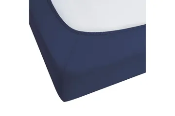 Laken med strikk Hofuf Blå, 180x200 cm - Blå, 180x200 cm - Tekstiler & tepper - Sengetøy - Laken - Dra på laken