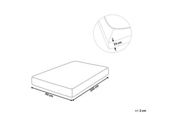 Laken med strikk Hofuf Blå, 90x200 cm - Blå, 90x200 cm - Tekstiler & tepper - Sengetøy - Laken - Dra på laken