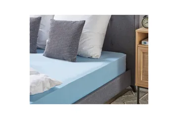 Laken med strikk Hofuf Blå, 90x200 cm - Blå, 90x200 cm - Tekstiler & tepper - Sengetøy - Laken - Dra på laken