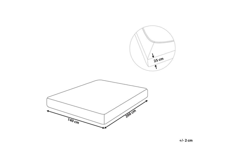 Laken med strikk Hofuf Grå, 140x200 cm - Grå, 140x200 cm - Tekstiler & tepper - Sengetøy - Laken - Dra på laken