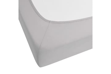 Laken med strikk Hofuf Grå, 140x200 cm - Grå, 140x200 cm - Tekstiler & tepper - Sengetøy - Laken - Dra på laken