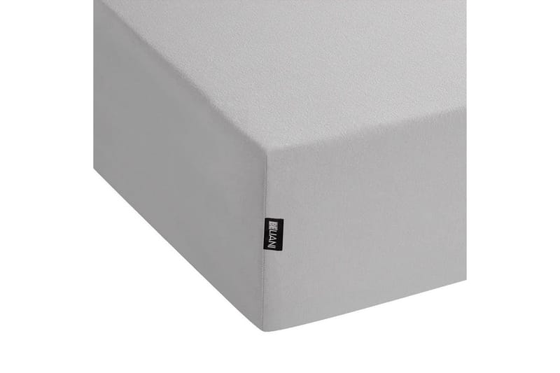 Laken med strikk Hofuf Grå, 140x200 cm - Grå, 140x200 cm - Tekstiler & tepper - Sengetøy - Laken - Dra på laken