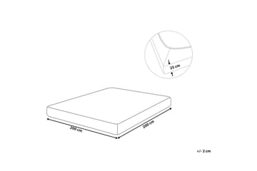 Laken med strikk Hofuf Grå, 200x200 cm - Grå, 200x200 cm - Tekstiler & tepper - Sengetøy - Laken - Dra på laken
