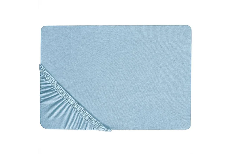 Laken med strikk Hofuf Lys blå, 160x200 cm, Lys blå, 160x200 cm