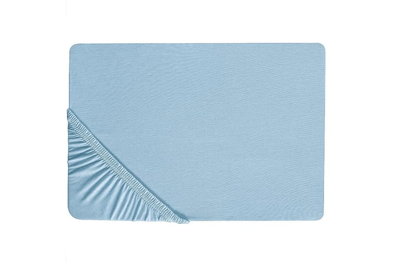 Laken med strikk Hofuf Lys blå, 180x200 cm - Lys blå, 180x200 cm - Tekstiler & tepper - Sengetøy - Laken - Dra på laken