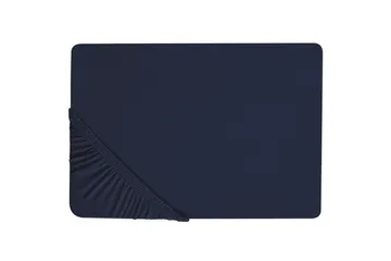 Laken med strikk Hofuf Marineblå, 90x200 cm