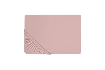 Laken med strikk Hofuf Rosa, 140x200 cm